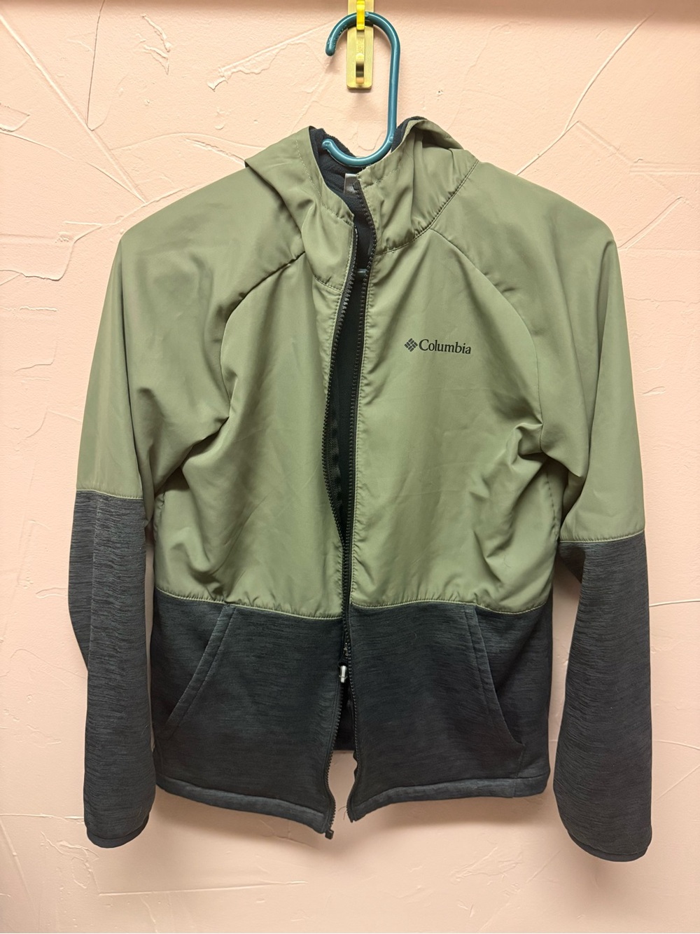 Columbia Youth L Black Fleece Full-Zip Hoodie